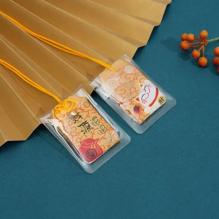 Small Blessing Japanese Prayer Lucky Charm Fortune Omamori Pray Chinese Pendant Beauty Success Couple Keychain Friend Kid Gift