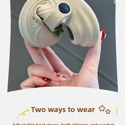 Children's Slippers New Home Girls Baby Indoor Non-slip Boys Cool Slippers Go Out Boys Hole Shoes