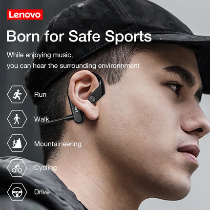 Lenovo X3 Pro Bone Conduction Earphones Bluetooth 5.3 Hifi Ear-hook Wireless Headset With Mic Waterproof Earbud X4 X7 headphones