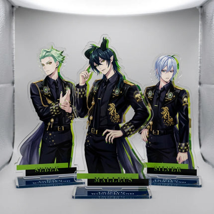 Anime Twisted Wonderland Acrylic Stand Keychain 10-15cm Game Malleus Riddle Azul Idia Vil Leona Desk Decor Collectible Fans Gift