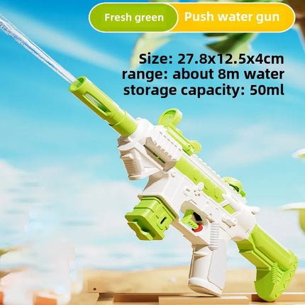 Summer Water Gun M416 Manual Pistol High-pressure Automatic Shooting Water Gun Beach Toy for Kid Children Boys Girls