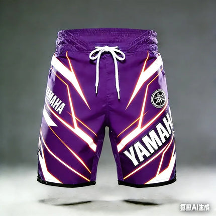 2026 Summer New Yamaha Classic Collection Fashion Sports Outdoor Fitness Shorts  Men Women Large Casual Motorcycle Riding Shorts