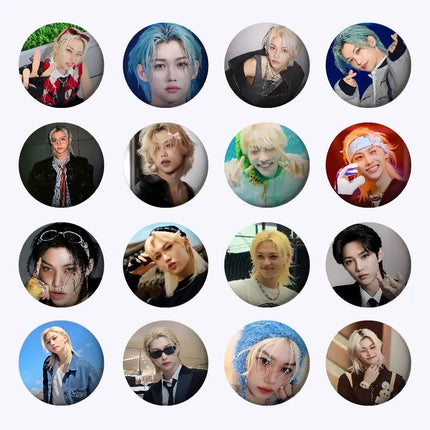 I-FelixS Cool Badges Badges Cartoon Round Brooches On Backpack Jacket Acrylic Button Pins Collection Gifts