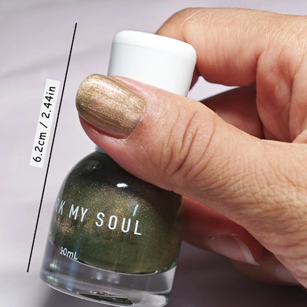 S144 Crystal Berry 10ml No-Bake Cat Eye Nail Polish. Crystal Berry color series base with berry red fragments. Quick-drying