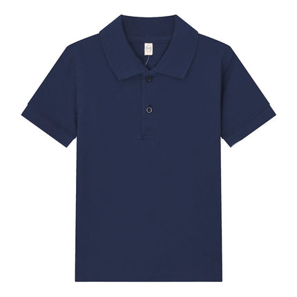 Boys Polo Shirt Children 15 Colors Custom Logo Short-Sleeve High-end eco-friendly cotton Clothes Teens Tshirts