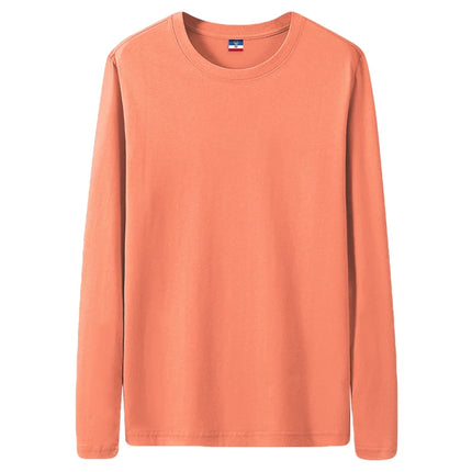 Fast Delivery T-Shirts Men Long Sleeves Tee Tops Male Autumn Plain Cotton T-shirts Plus Size 4XL 5XL Undershirts Man Clothing