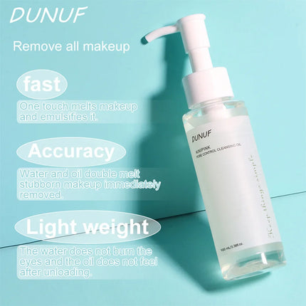 100ML Cleansing Oil with Plant Extracts Deep Pore Cleansing Moisturizes Reduces Blackheads Makeup Remover for Face Skin Care