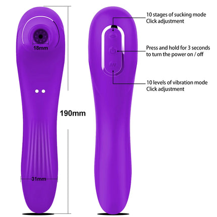 Powerful Sucking Vibrator Nipple Clitoris Stimulator Vagina Vibration Massager Masturbation Tools Women Sex Toy Dildo Vibrator