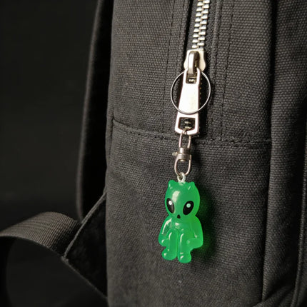 1/3pcs Luminous Alien Keychain Glow in The Dark for Phone Strap Backpack Bag Charms Funny Pendants for Women Men DIY Decoration