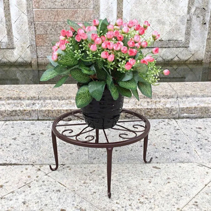 Gardening Garden Iron Plant Rack Balcony Outdoor Green Apple Chlorophytum Comosum Potted Iron Flower Rack Rack Storage Rack