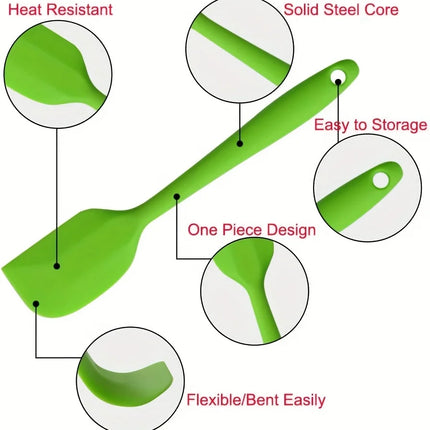 5/10/15/20PCS Random Color Silicone Spatulas Cream Spatula Cake Cream Scraper Baking Cake Tool Heat-resistant Seamless Scraper