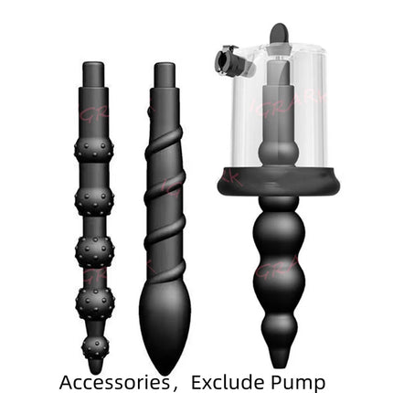 Manual Anal Pump Vacuum Sucking Massage Prostate Stimulator For Man Women Butt Plug Male Masturbator Vagina  Adult Sex Toys