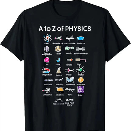 Quantum Physics Student Science T-Shirt Custom Printed Graphic T Shirts Women's T Shirt Camiseta Casual Short Sleeve