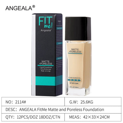 Matte Foundation 30ml Concealer Acne Mark Isolation Pump Free Liquid Foundation Cover Black Eye Circles Even Out Skin Tone