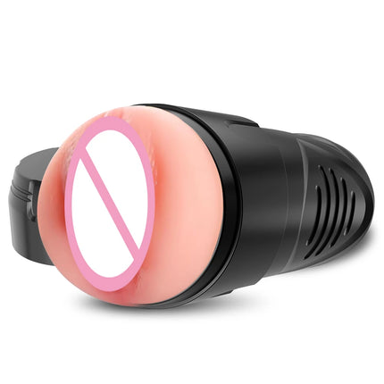 Male Masturbator Realistic Pocket Pussy Vagina Textured Soft Fleshy Texture Penis Training Masturbators Sex Machine Toy for Men