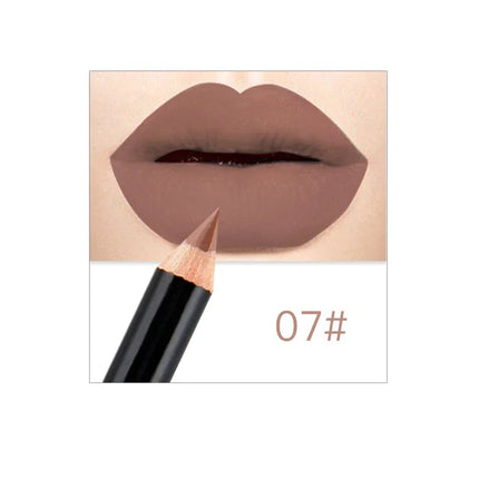 12 Colors Brand Lip Pencils Matte Lipliner Pencil Waterproof Makeup Lips 2020 Matte Lipstick Lip Liner Pen Smooth Nude Cosmetics