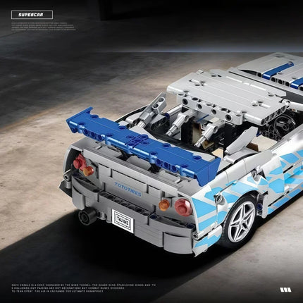 New technology racing car building blocks, creative MOC supercar building blocks, DIY model kit gifts for teenagers, boys, adult