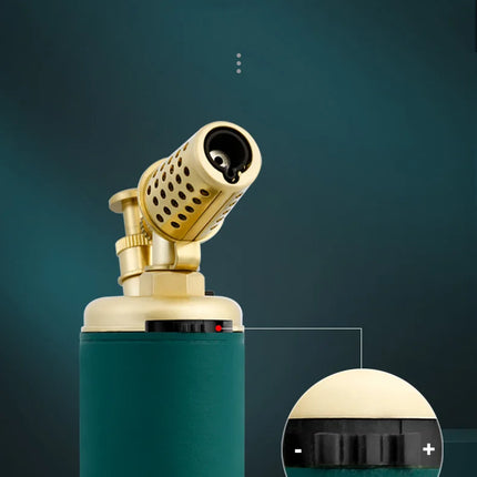JOBON Multi-function Strong Gun Lighter Windproof Blue Flame One-touch Lock Fire Retro Appearance Design Cigar Lighter