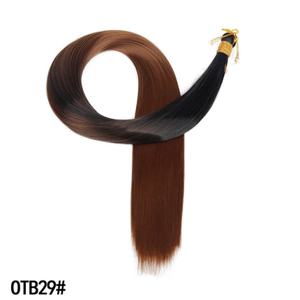 30inch Straight Hair Extensions 150g Bone Straight Braiding Hair Soft Synthetic Bundles Crochet Braids Hair Bundles for Braiding