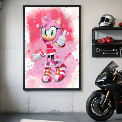 Classic Sonic Self-adhesive Poster Sticker Waterproof / Sonic Self-adhesive Poster Sticker