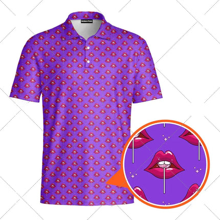 Funny Men's sexy humorous printed golf jersey fashiona hip-hop personalized short sleeved Breathable Polo lape Short sleeve top