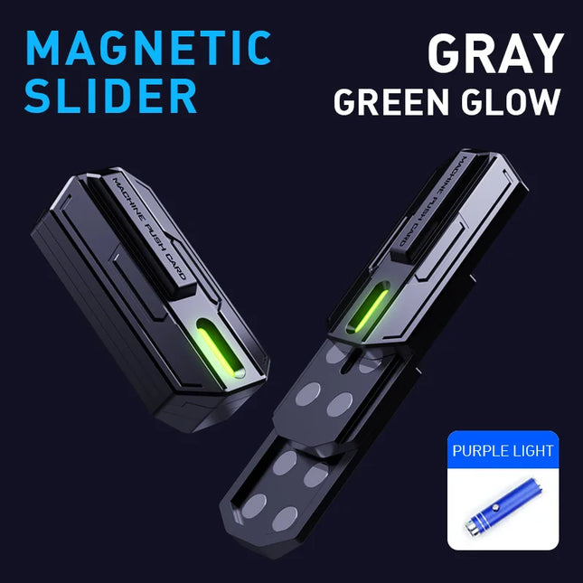 Fingertip Fidget Toys Luminous Slider Magnetic Haptic EDC Clicker Metal Hand Spinner ADHD Tool Anxiety Stress Relief Adult Toys