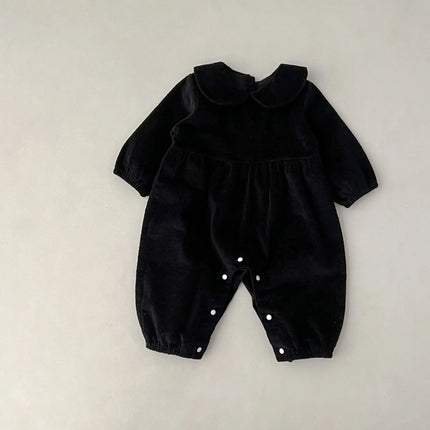 Spring And Autumn Newborn Infant Baby Boys And Girls Corduroy Romper Long Sleeved Rompers Kids Onepiece Fashion Baby Clothing