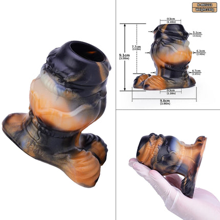 NNSX Hollow Anal Plug with Testicles Butt Plug Vaginal Anal Speculum Fisting BDSM Flirting Sex Toys For Woman Men Couples