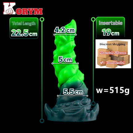 Huge Alien Tentacle Butt Plug Fantasy Anal Dildo Rear Stimulator Adult G-spot Sex Toys Waterproof Silicone Strong suction cup 18