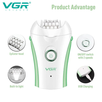 VGR V-705 Convenient Hair Trimmer Home Mini Hair Removal Device Stainless Steel Blade Private Area Hair Removal Machine