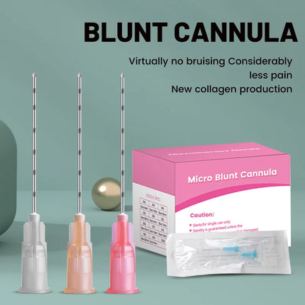Korea Fine Micro filler injection Blunt Needle Canula 27G 38MM 50MM Injection Disposable Blunt Tip Cannula Needle