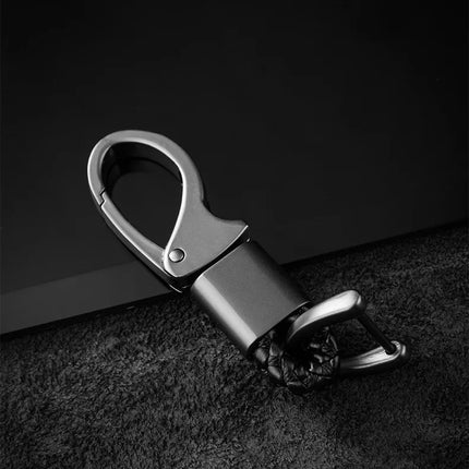 Creative Braided Rope Metal Keychain Durable Key Ring Pendant for Men Personalized Auto Car Key Holder Accessory