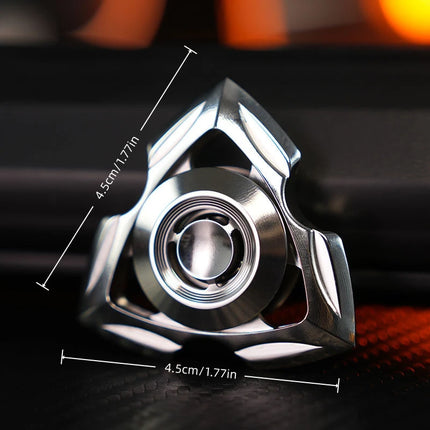 Tri Fidget Spinner Metal Hand Spinner with Steel Self-Lubricating Bearing Low Noise High Speed Focus Toy