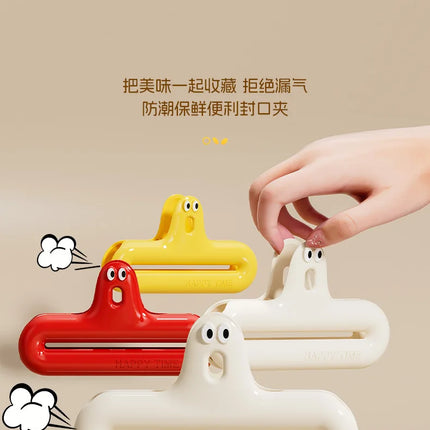 Caterpillar sealing clip moisture-proof snack clip kitchen sealing fixing clip multifunctional household clip fresh-keeping seal