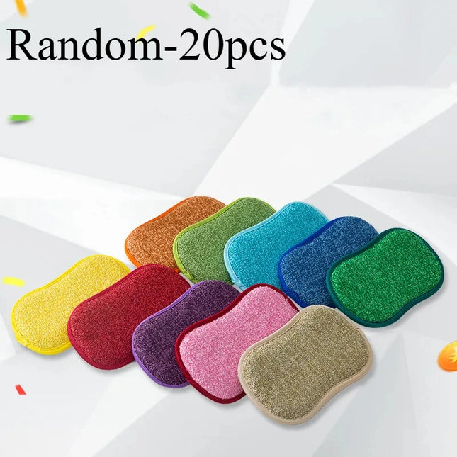 Non-scratch, ultra-fine fiber, 2cm thick dishwashing sponge (5/10/20 piece set)