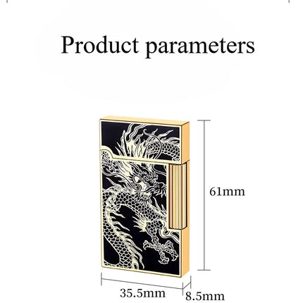 Steel Tone Grinding Wheel Open Flame Gas Lighter Side Slide Oblique Fire Metal Torch Lighter Cigarette Gift Men Gadget Birthday