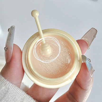 Cappuvini Exfoliating Honey Lip Balm Relieves Dry Moisturizing Lip Gloss Cream Light Texture Watery Lip Mask Makeup Lip Care Set