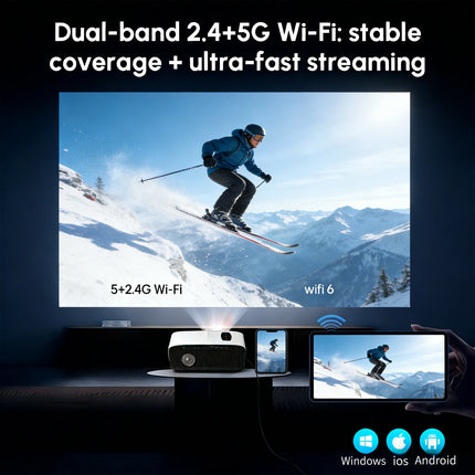 new 4k projector Auto Focus Daylight Projector 2.4+5G wifi bluetooth TOF Dust-proof movie video Android 14 Google TV projectors
