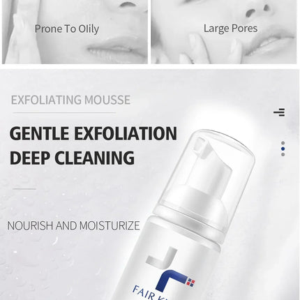 Exfoliating Mousse Improves Skin Texture Gentle Cleansing Makeup Dust Improves Enlarged Pores Oil-control Rosemary Cosmetics