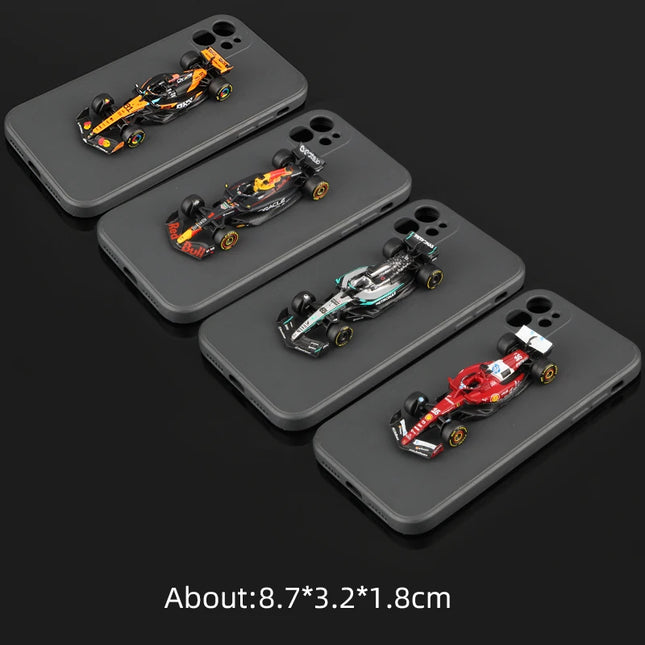 Bburago 1:64 2025 F1 With Dust Cover Alloy Car Model Formula Racing Die Cast Toy SF25 RB21 W16 MCL39