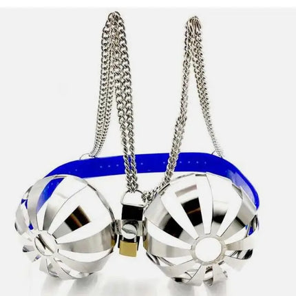 New 3 Colors Stainless Steel Women Adjustable Chastity Bra Lock Female Chastity Device Breast Protection Roleplay Sex Toys