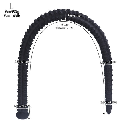New 100cm Super Long Butt Plug Soft Thread Large Anal Whip In-Depth Anal Dildo Masturbator Anal Stimulator Sex Toy For Men Women
