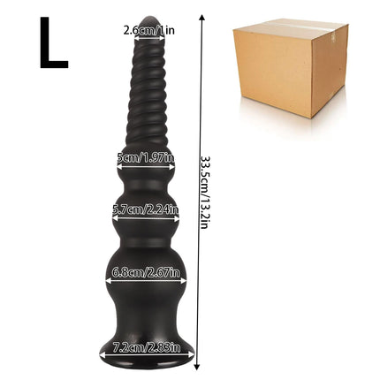 Large Long Spiral Anal Plug Training Expansion Big Knot Butt Plug Anal Dilator Prostate Massager Anal Sex Toys For Women Men Gay