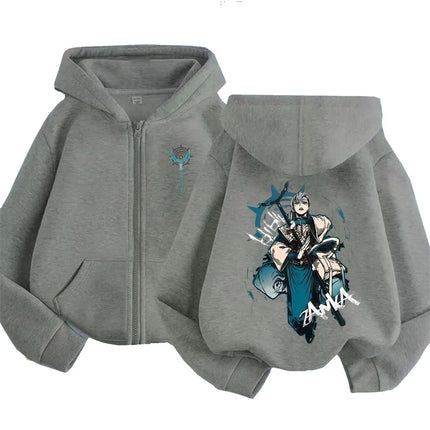 Anime Gachiakuta Zanka Merch Zipper Hoodie Men Women Fashion Casual Oversized Streetwear Man Cartoon Manga Cosplay Zip Up Jacket