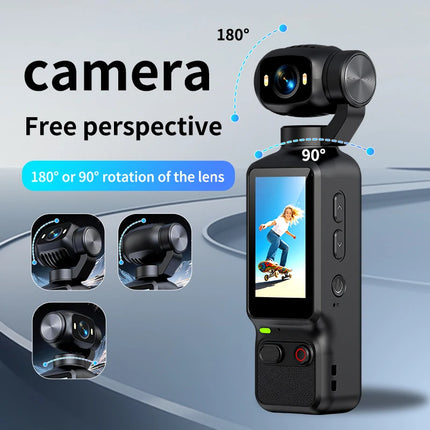HD 1080P Portable Action Camera With Desktop Stand For Vlog YouTube Girls Entry Video Recording Record Life Action Cameras Cam