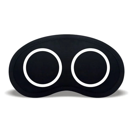 Cute Expression Black Blackout Eye Mask Women Girl Men Office Travel Essential Gift Unisex Funny Cartoon Nap Time Sleep Eye Mask