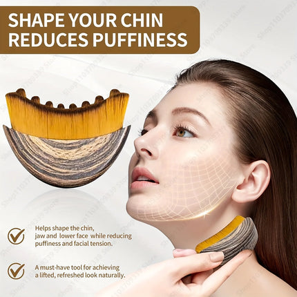 Lymphatic Contour Face Brush,chin &jawline Sculpting,drainage Massager for Face,ergonomically Designed To Fit The Skin Precisely