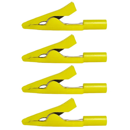40/10 Pcs Insulated Solderable Alligator Clips with Pure Copper Jaws for Safe Electronics Testing