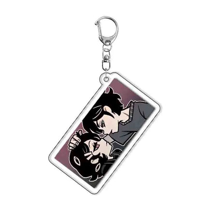 Game The Coffin of Andy and Leyley Cosplay Acrylic Keychain Women Man Cute Key Chain Key Ring Bag Charm Ornament Accessories