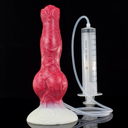 NNSX Fantasy Squirting Dildo with Suction Cup Dog/Wolf Knot Ejaculation Penis Silicone Female Masturbation Adult Anal Sex Toys